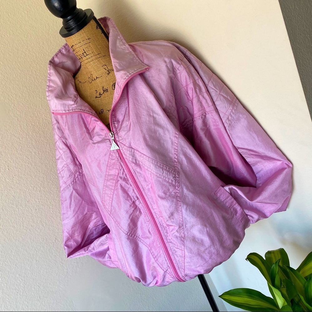 80’s Casual Isle Pink Windbreaker